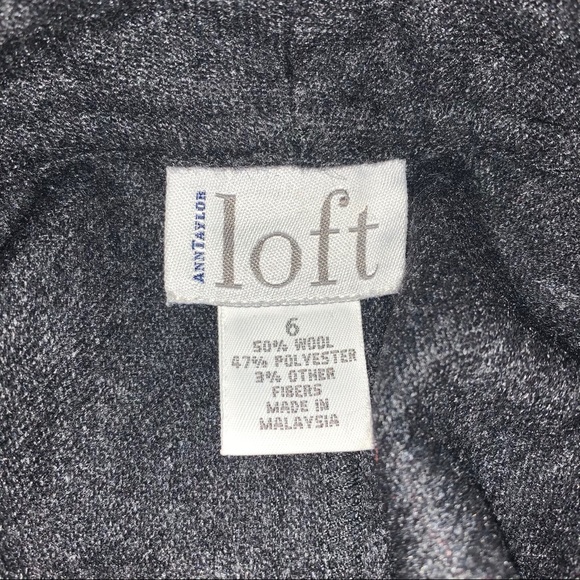 ✅ Ann Taylor LOFT Grey Wool Mini Skirt B19/13 - Picture 3 of 8